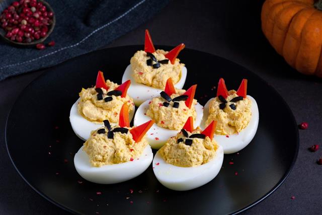 Deviled eggs, party snack
