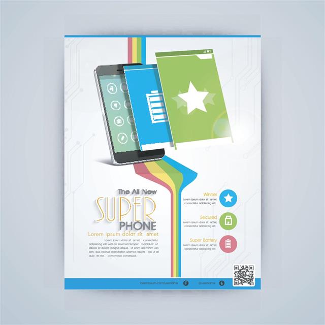 Flyer, template or banner design for mobile shop