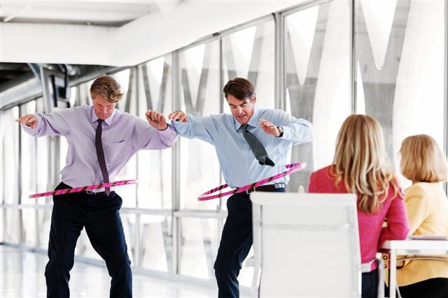 Hula hoop initiation at the office