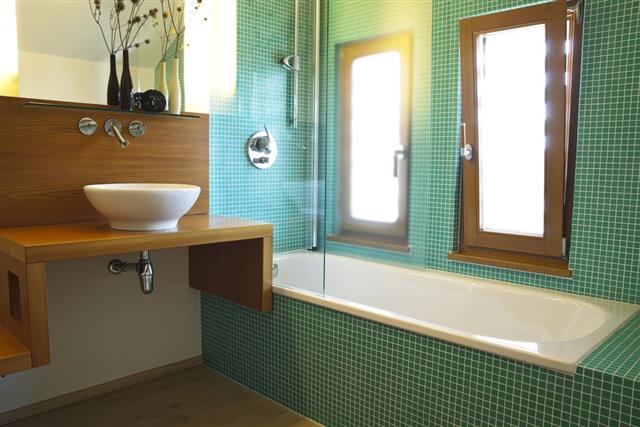 Green Modern Bathroom