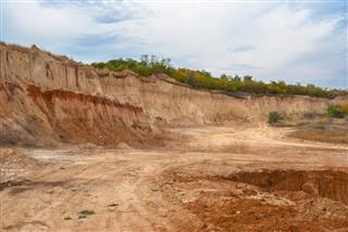 Open clay pit