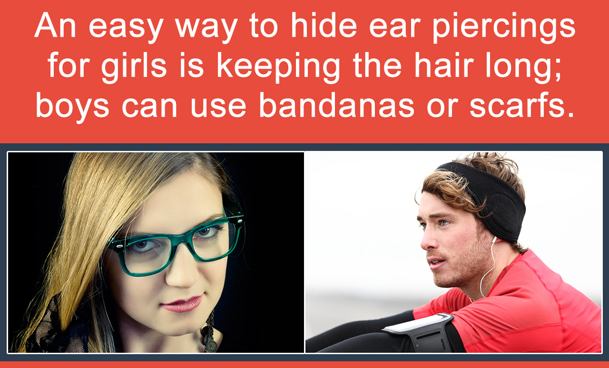 How to Hide Ear Piercings
