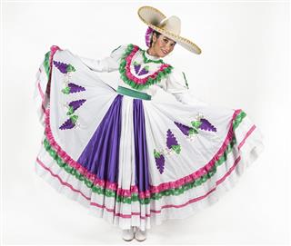 Mexican regional dancing dress
