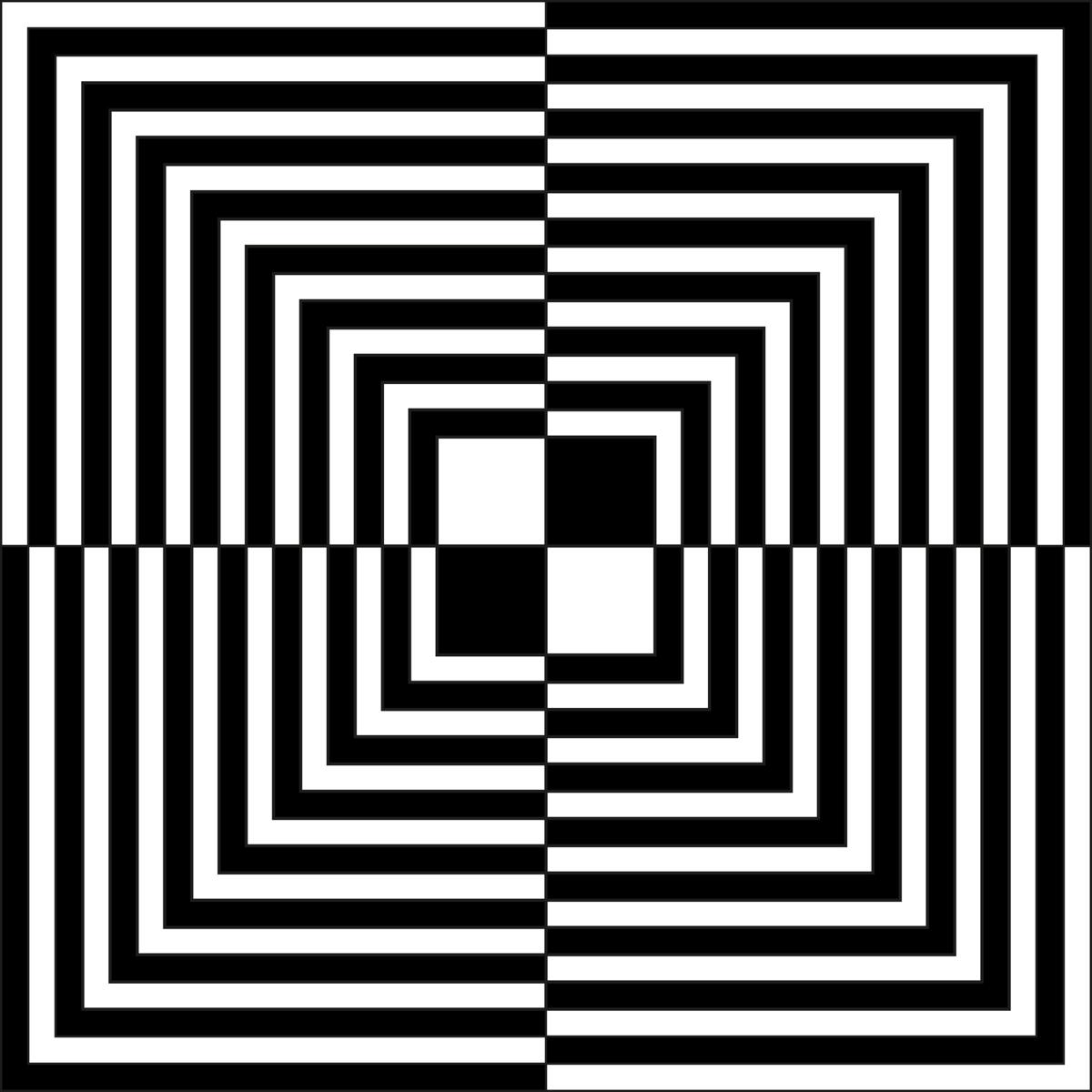 Иллюзия движения черно белая