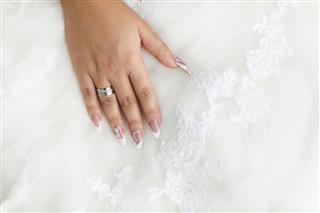 Nail art for Bride