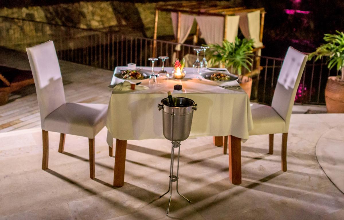 romantic dinner table