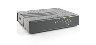 Cable modem in horizontal position
