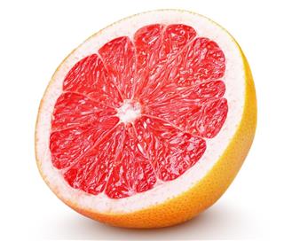 Half grapefruit citrus fruit