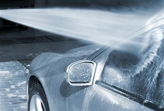 Car Wash with high pressure cleaner