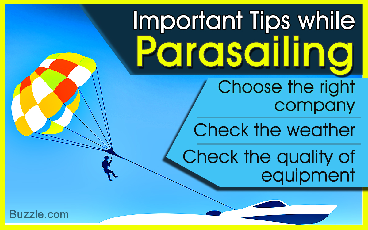 Important Tips while Parasailing