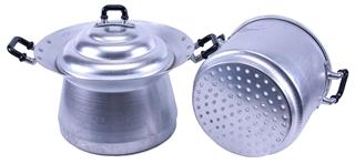 Aluminum steamer pan