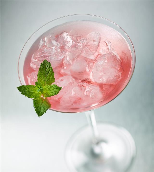 Pink martini with gin