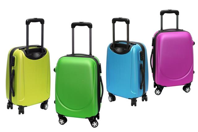 Colorful rolling briefcase