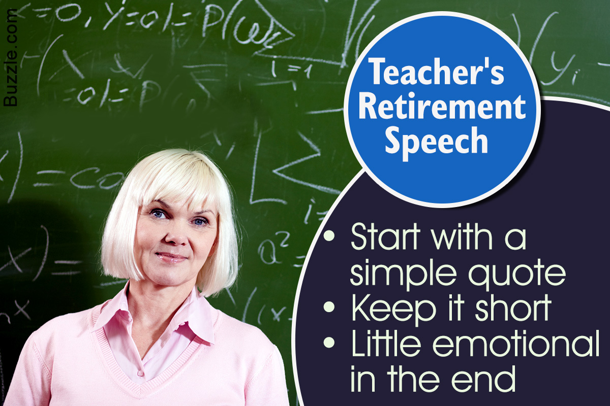 Good Retirement Speech Ideas for Teachers