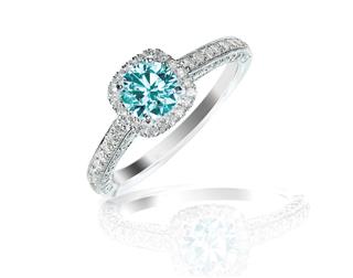Blue Diamond engagement wedding ring???