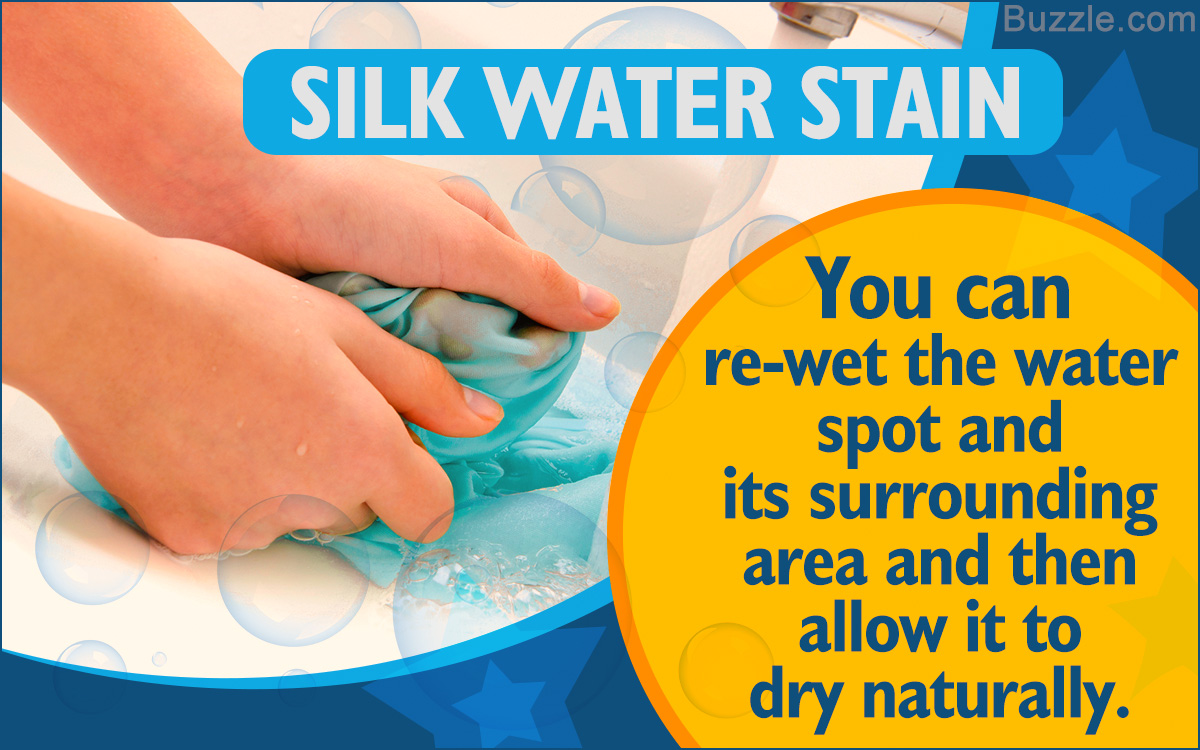 How to Remove Water Stains From Silk