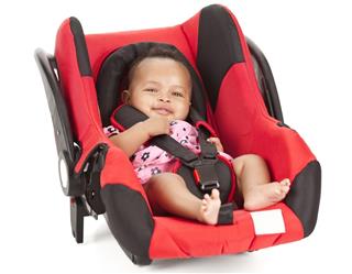 Baby in infant car seat
