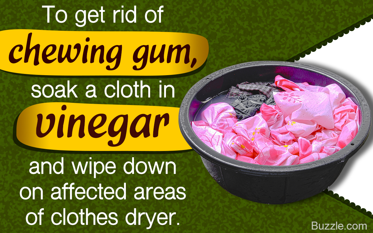 How to Get Chewing Gum Out of a Clothes Dryer