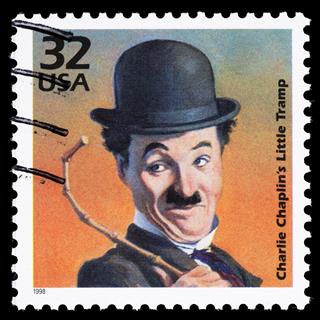 USA Charlie Chaplin Little Tramp postage stamp
