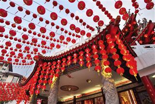 Red Chinese Lanterns Decoration