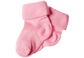 Pink baby socks