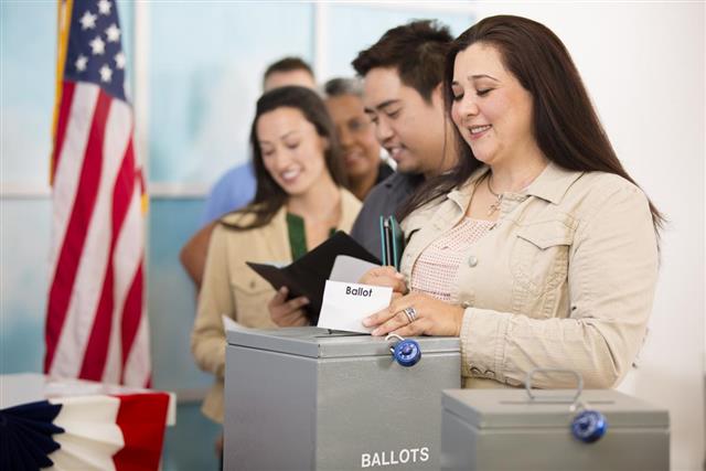 voting People and Ballot Box