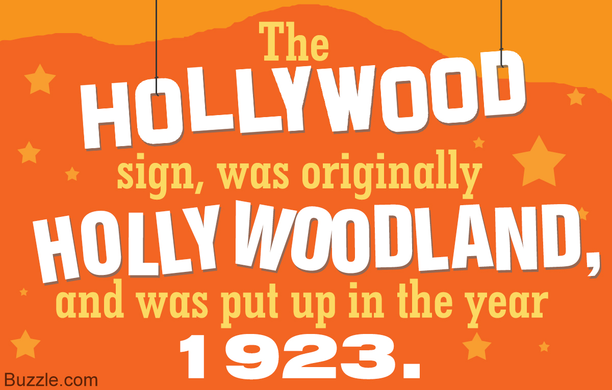 Interesting Facts about Hollywood