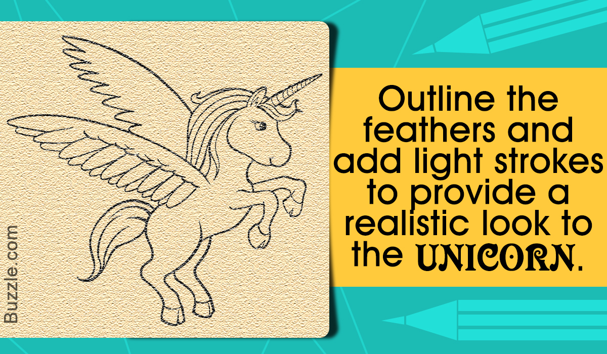 Step-by-step Instructions to Draw a Unicorn With Wings