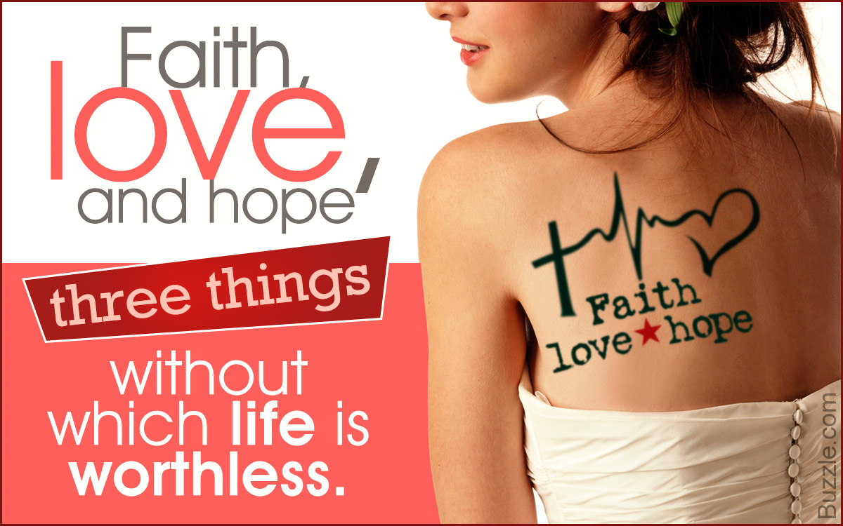 'Faith Love Hope' Tattoo Meaning and Design Ideas