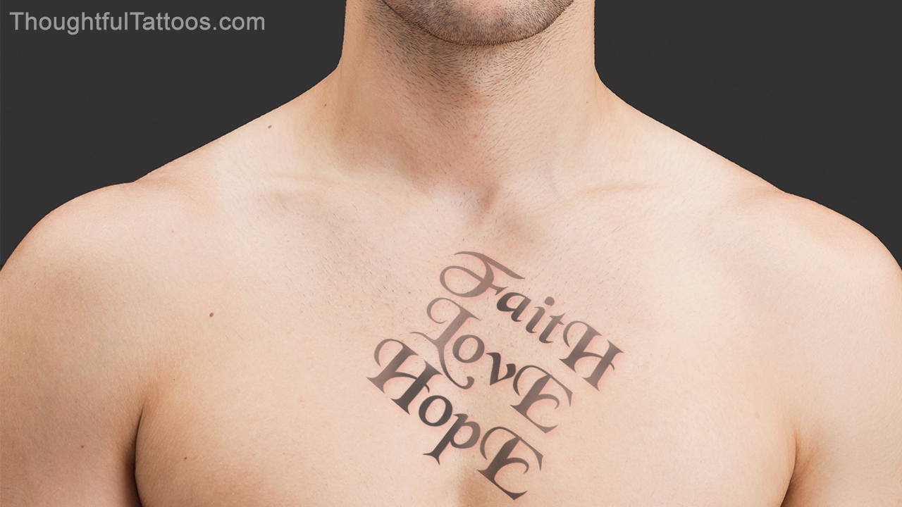 Buy Faith Hope Love Tattoo Online In India  Etsy India
