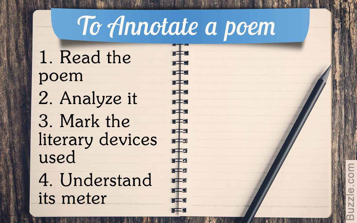 How to Annotate a Poem
