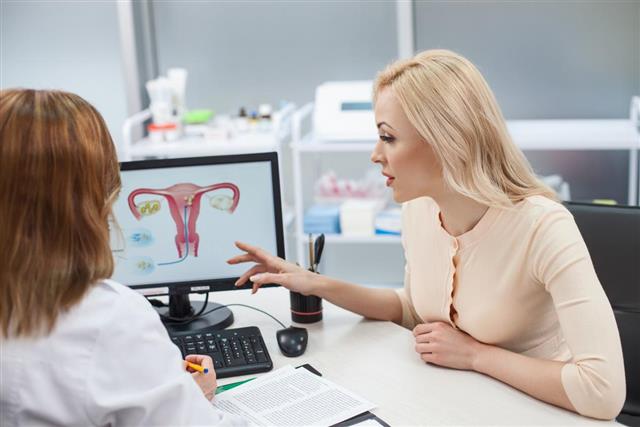 Gynecologist explaining