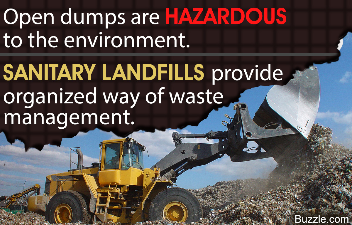 Difference between Sanitary Landfills and Open Dumps