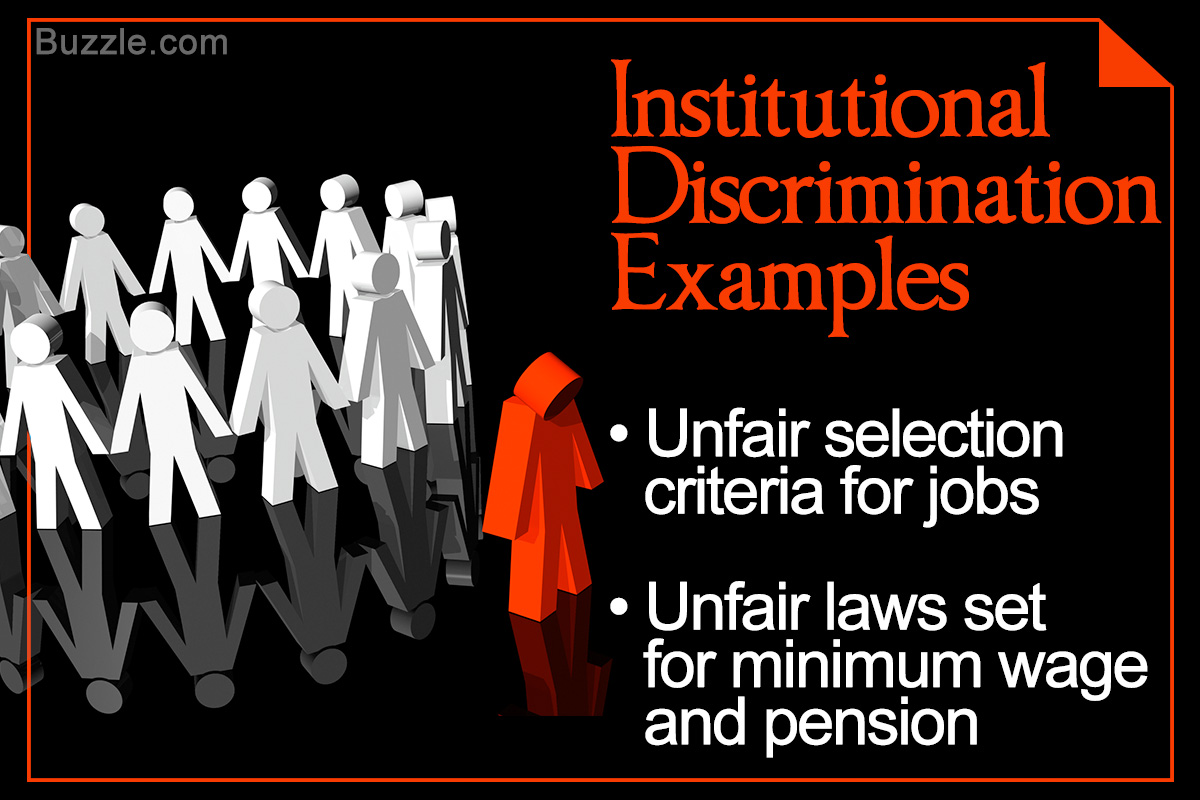 Examples of Institutional Discrimination