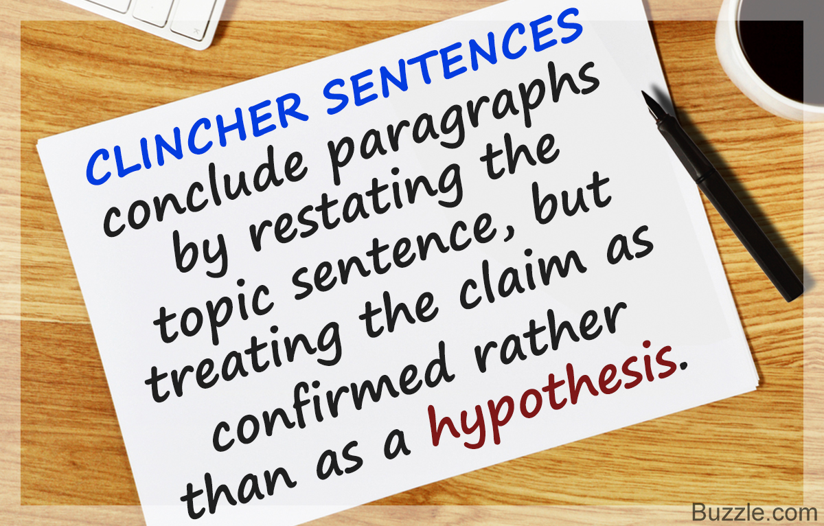 Understanding the Clincher Sentence with Examples