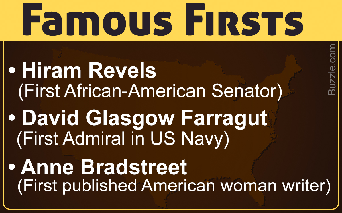 Famous Firsts in American History