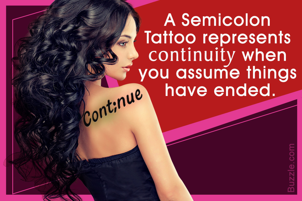 Incredibly Cute and Inspiring Semicolon Tattoo Designs