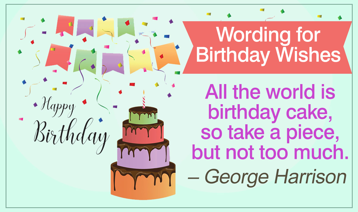 Wordings for Birthday Wishes