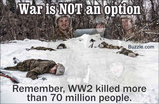 WWII Soldiers Group Portrait Superimposed on Dead War Casualties