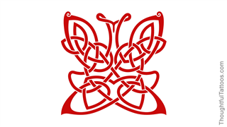 Butterfly Insect Tribal Celtic Ornaments