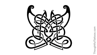 Butterfly Insect Tribal Celtic Ornaments