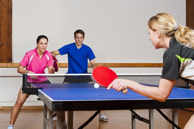 Table Tennis Mixed Doubles Match