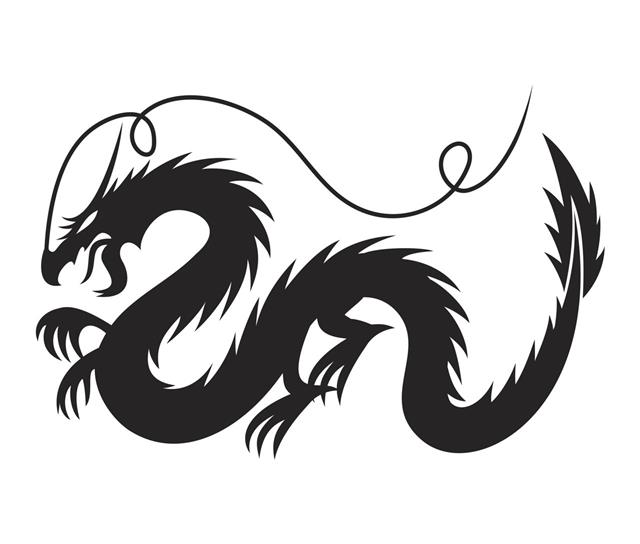 Black Dragon Sign