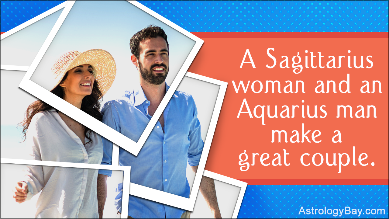 Compatibility Between a Sagittarius Woman and an Aquarius Man