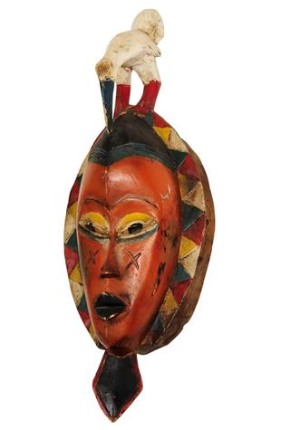 Symmetrical Traditional Antique African Mask
