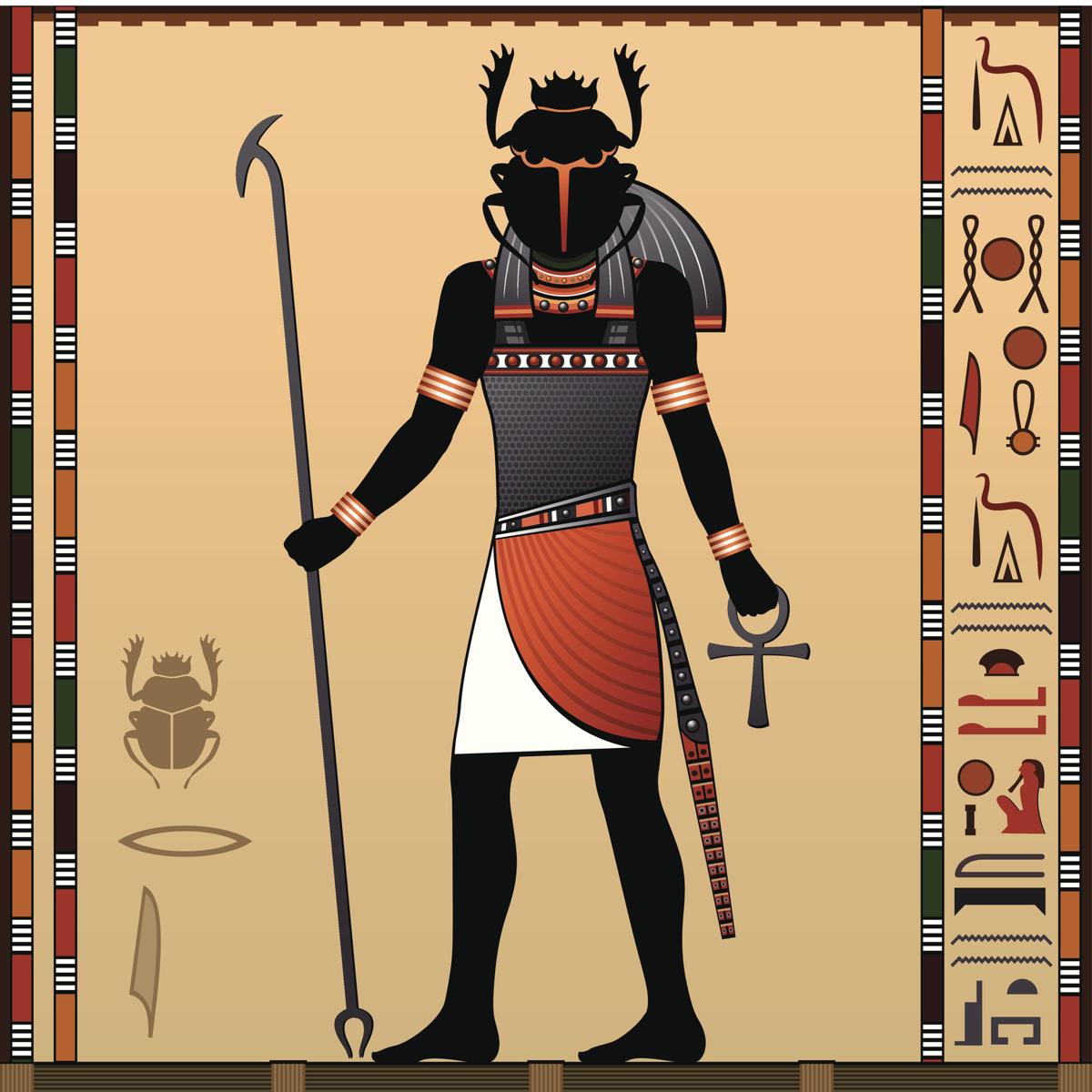 Египетский Бог скарабей Атум