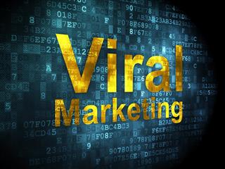 Viral Marketing on digital background