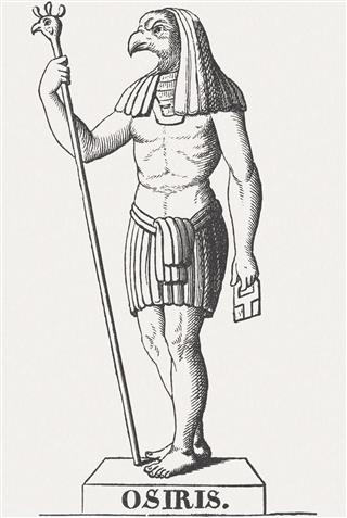Ancient egyptian god osiris
