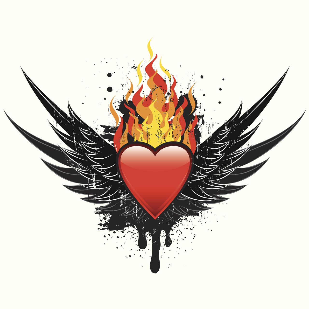 Flaming Heart Tattoo - Thoughtful Tattoos