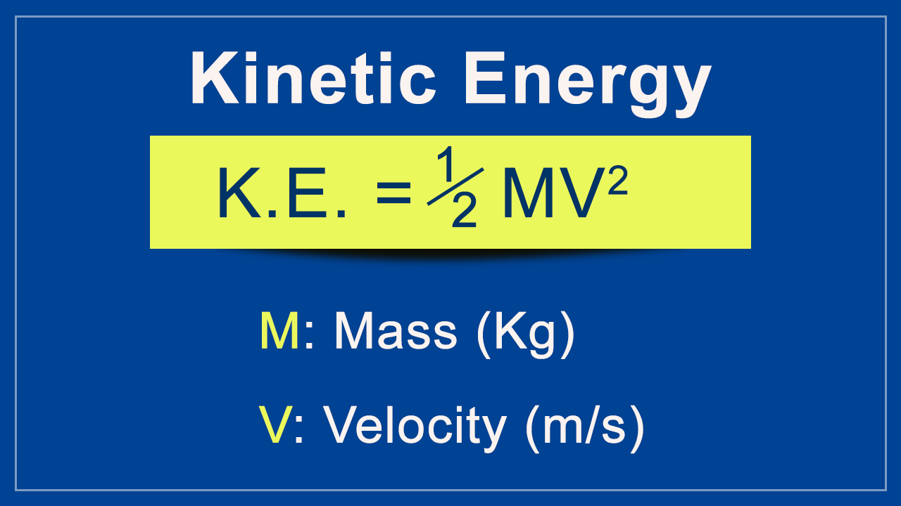 What Is The Equation That Used To Calculate Kinetic Energy Of An Object